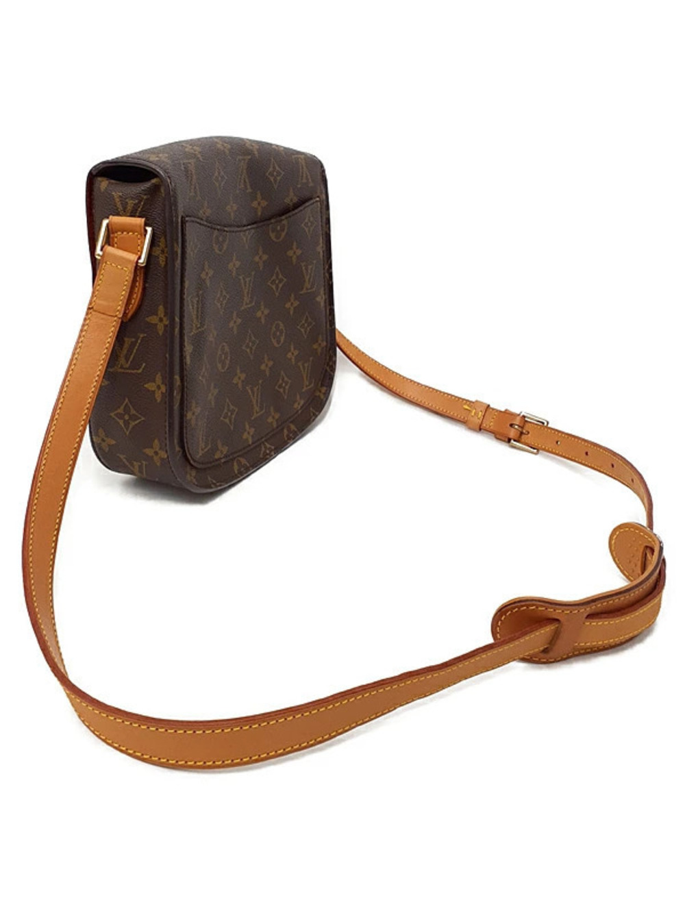 Louis Vuitton Saint Shoulder Monogram Cloud Bag Brown